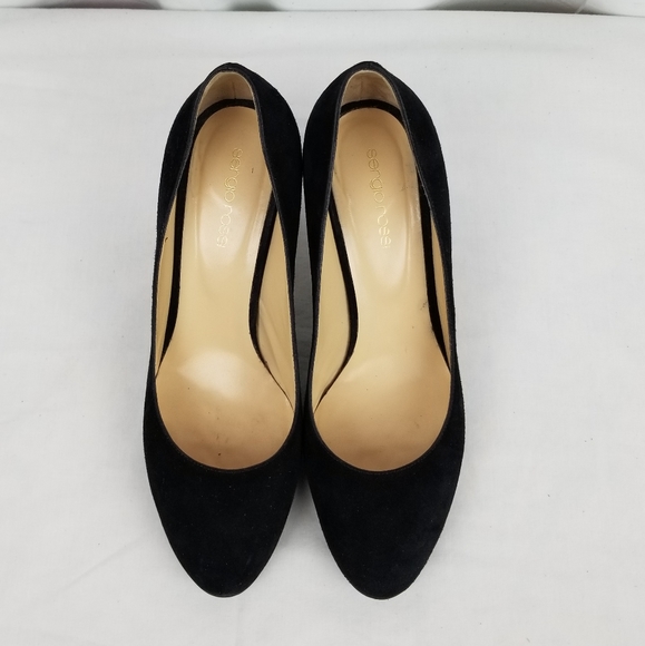 Sergio Rossi Suede Leather Heels Pumps size 38.5 - Picture 3 of 9